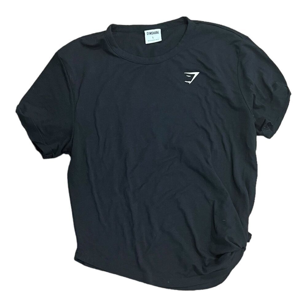 Gymshark Black Athletic Side Tie T-shirt L